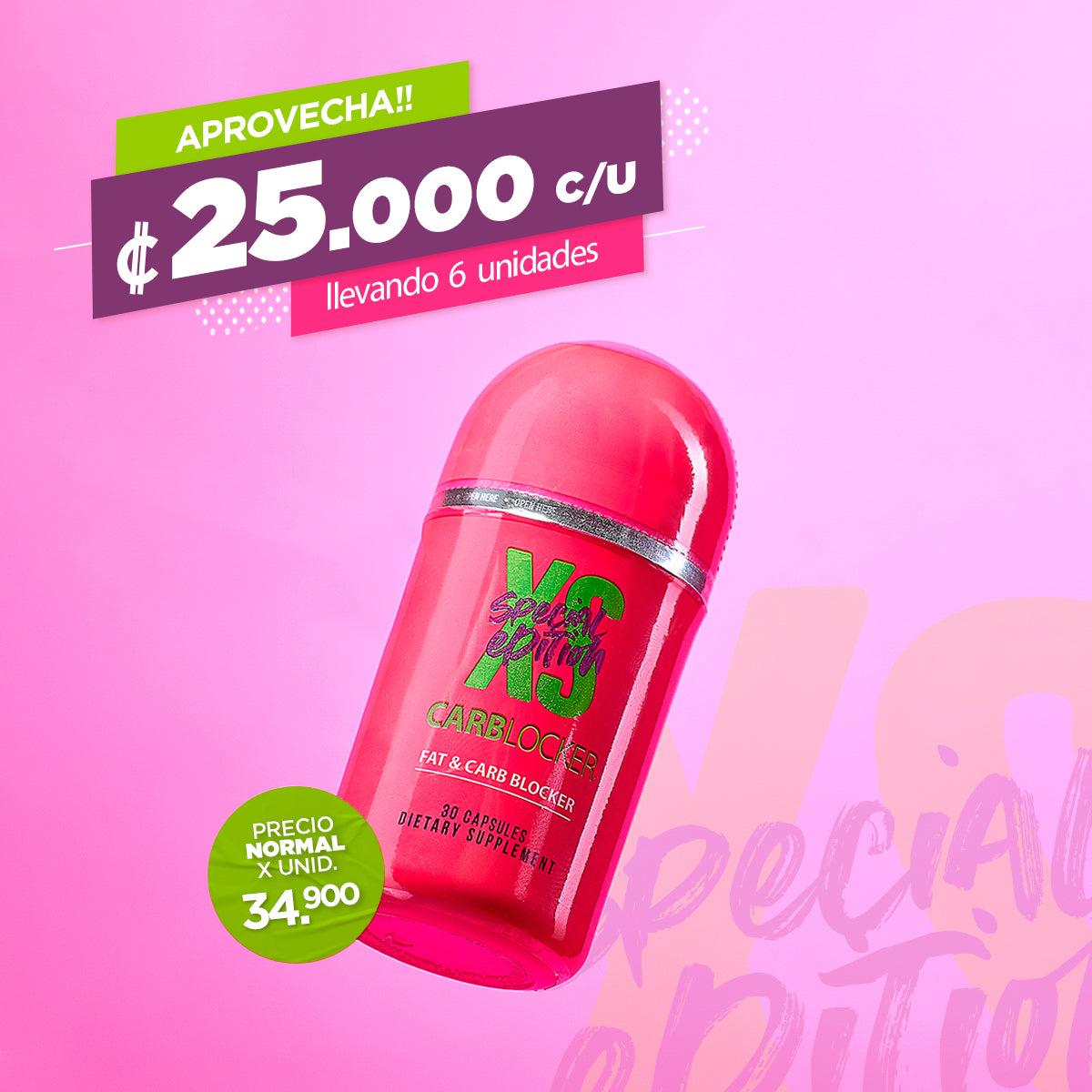 XS Special edition™ CARBLOCKER X 6 UNIDADES