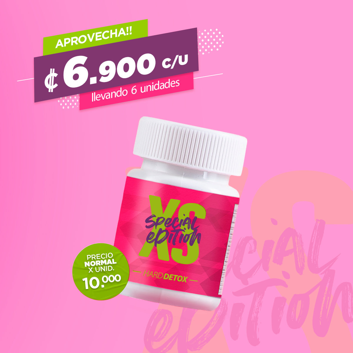 XS Special edition™ HARD DETOX X 6 UNIDADES